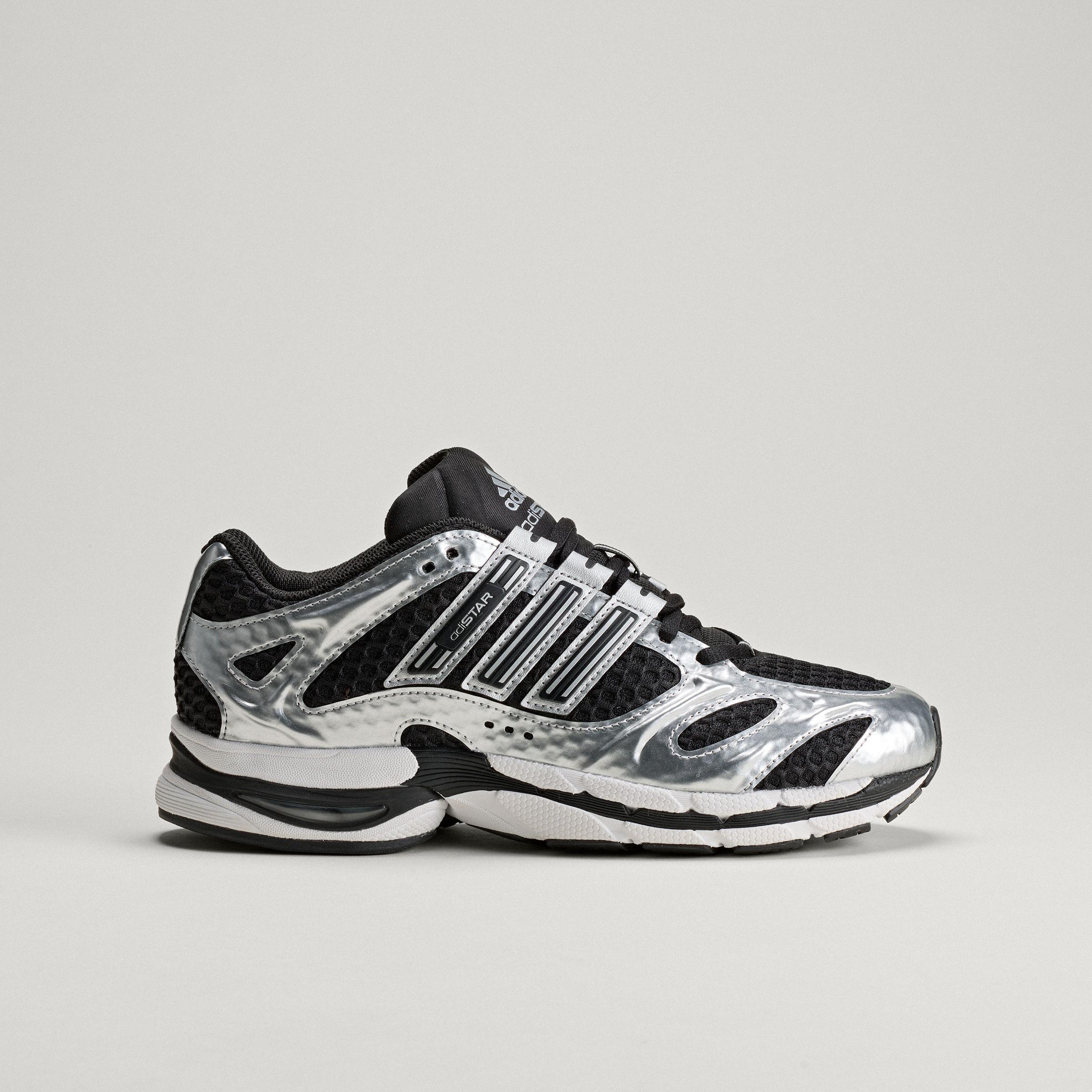 Adidas Adistar Mld Удобные Беговые Кроссовки Унисекс Серебристо-Черные 35.5