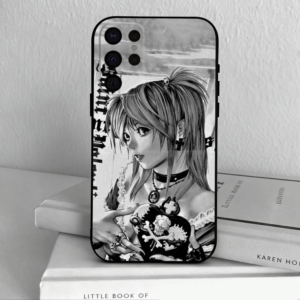 M-Misa D-Death N-Note Phone Case For Samsung S25,S24,S21,S22,S23,S30,Ultra,S20,Plus,Others Soft Black Cover