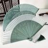 Decoration Bamboo Folding Fan Tassel Handheld Shell Fan Chinese Style Silk Fan  Female Dance