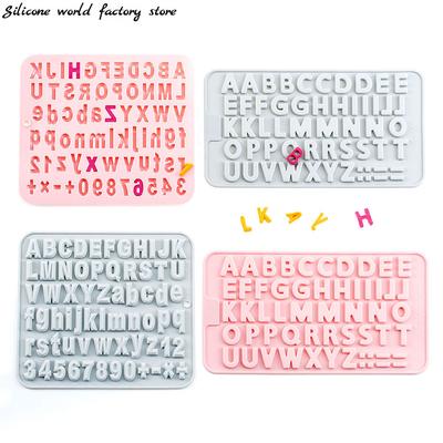 Silicone World DIY Letter Number Silicone Chocolate Mold Baking Tools Silicone Cake Mold Jelly Candy Mold 3D Clay Resin Mold