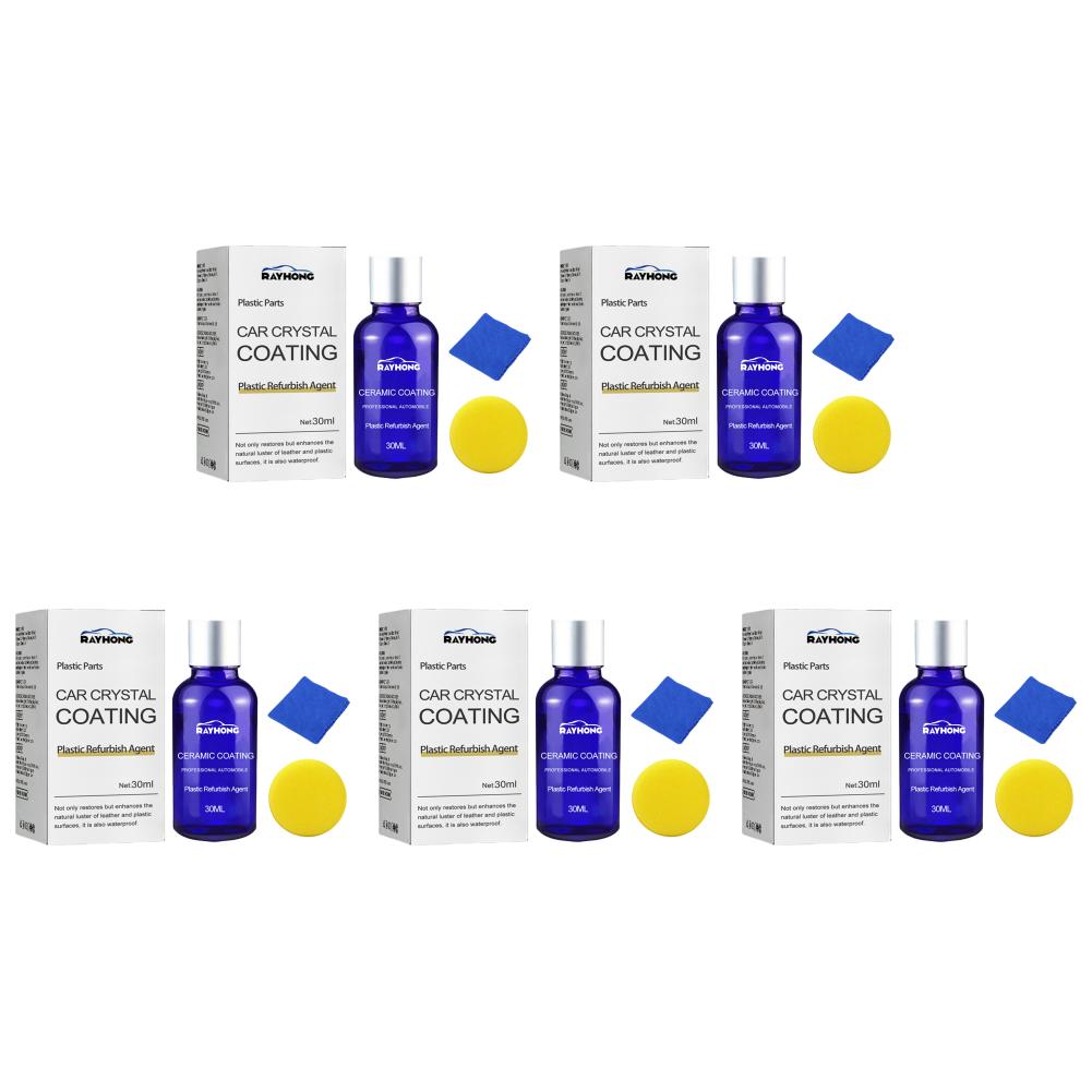 150ml Plastic Parts Refresher Agent Car Ceramic Coating with Sponge Plastic Refurbishment Ceramic Coating Ceramic Coating Agent