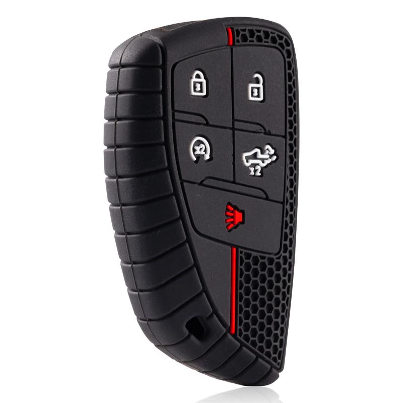 New 5 Button Remote Car Key Case Cover Shell Holder Protector Silicone For Chevrolet Silverado GMC Sierra Buick 2022 2023 2024