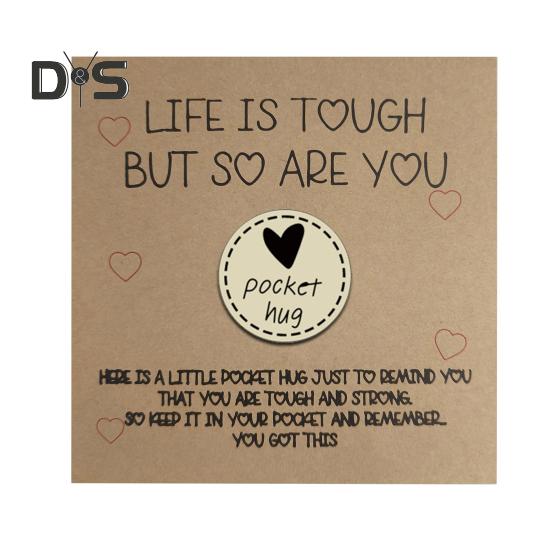 

Карманный символ любви в виде сердца, украшение с поздравительной открыткой, деревянный маленький знак в виде сердца, украшение для друзей, семьи, дня рождения, годовщины, вдохновляющий подарок A