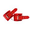 Nylon Color Wrist Cuffs Soft Plush Lining Adjustable Metal Buckle For Couples Bedroom Play