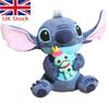 25cm/9.6in Disney Stitch Pluszowa Miękka Zabawka Wypchana Lalka Boże Narodzenie Dzieci Prezent