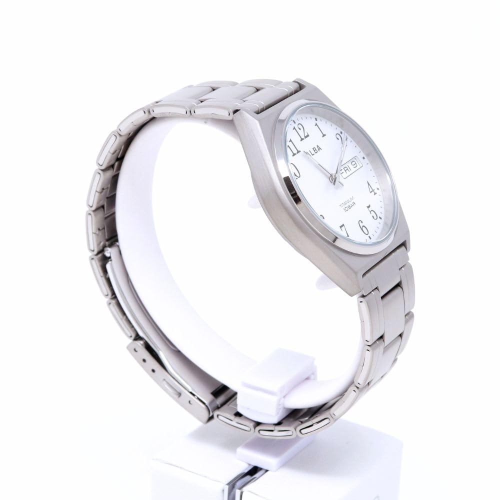Hodinky Seiko Alba Hodinky Quartz Titán Vystužené Vodotesné pre Každodenný Život Analógové SEIKO ALBA Pánske (10 ATM) (titán (AEFJ410))