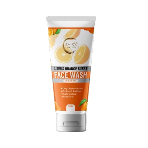 Citrus Orange Burst Face Wash with Vitamin C | Deep Cleansing & Brightening Face Wash | Oil Control, Removes Dirt & Pollution | For Glowing Skin |