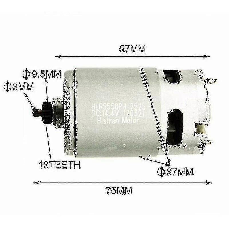 14.4v 13 Teeth Motor For Bosch Gsr Gsr14.4-2-li Psr14.4 Li-2 Durable Drill Motor Spare Parts Metal Power Tools Spare Parts Cisea