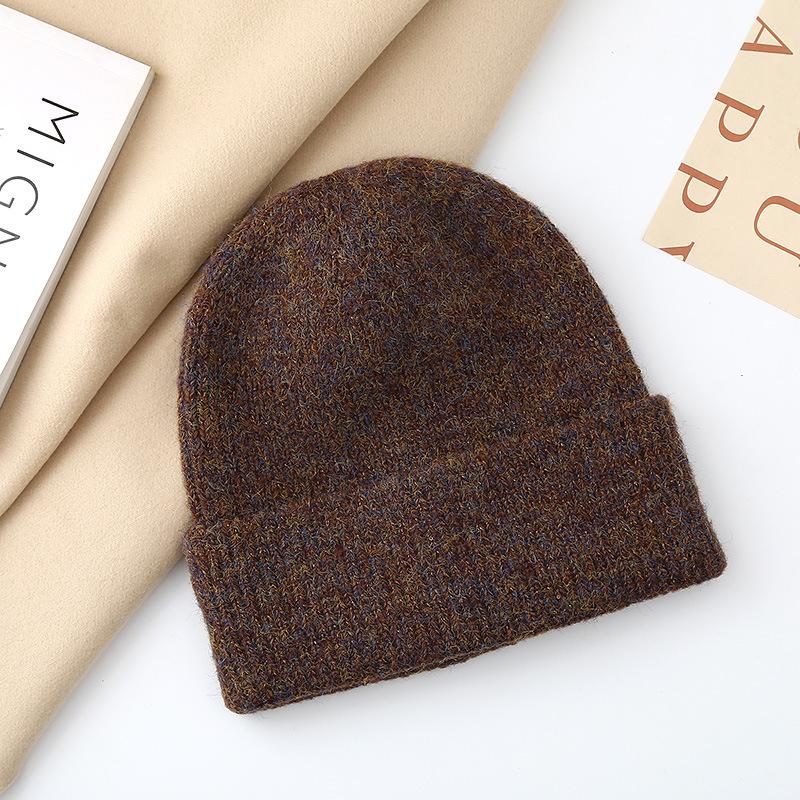 Warm hat women's autumn and winter fashion Symphony pullover, ear protector, wool hat, moisture and cold-proof knitted hat