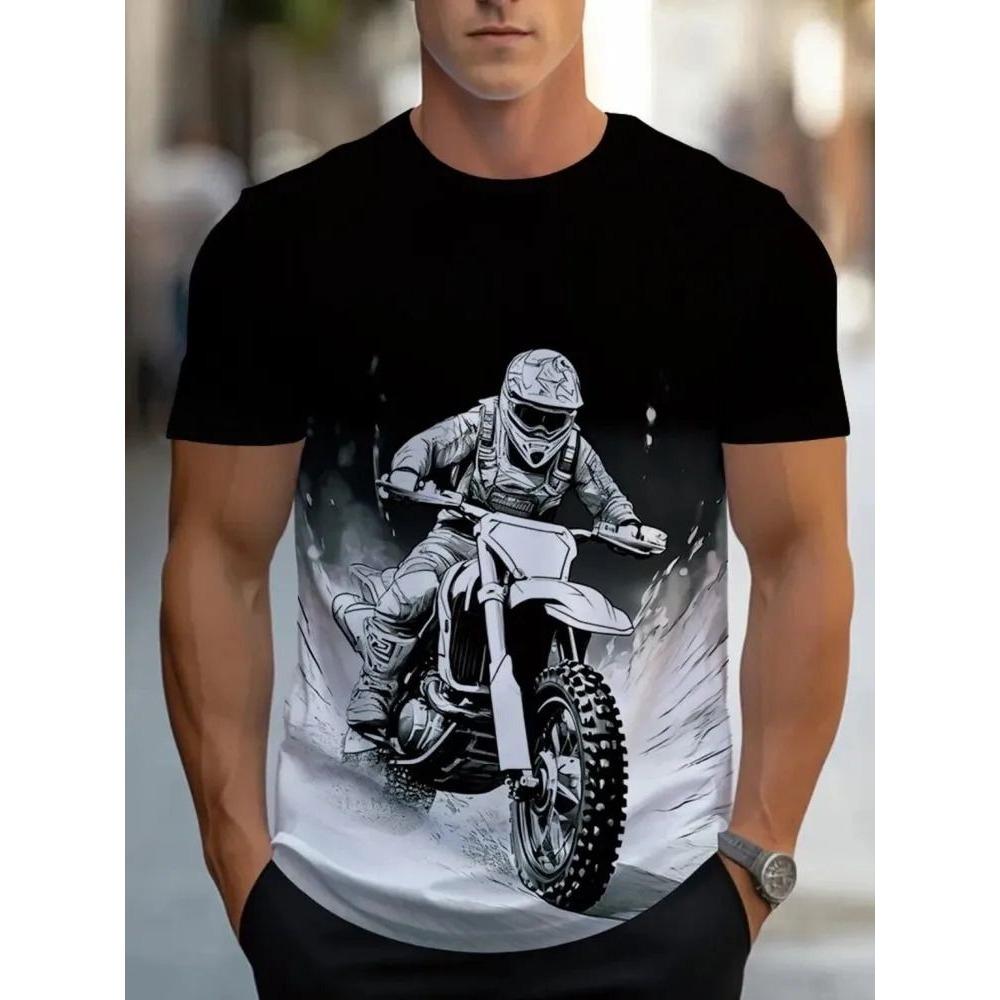 Men's 3D versatile casual top T-shirt