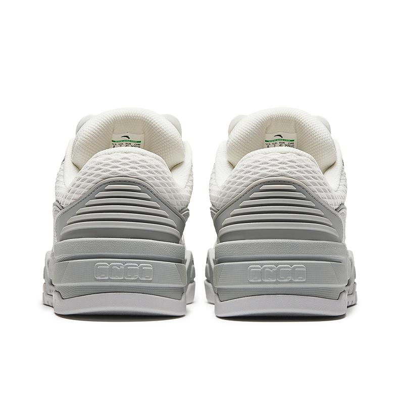 New Anta Light Sugar 2 Anti Slip Wear Resistant Low Top Skateboard Shoes Men's Gray White 912448088-2