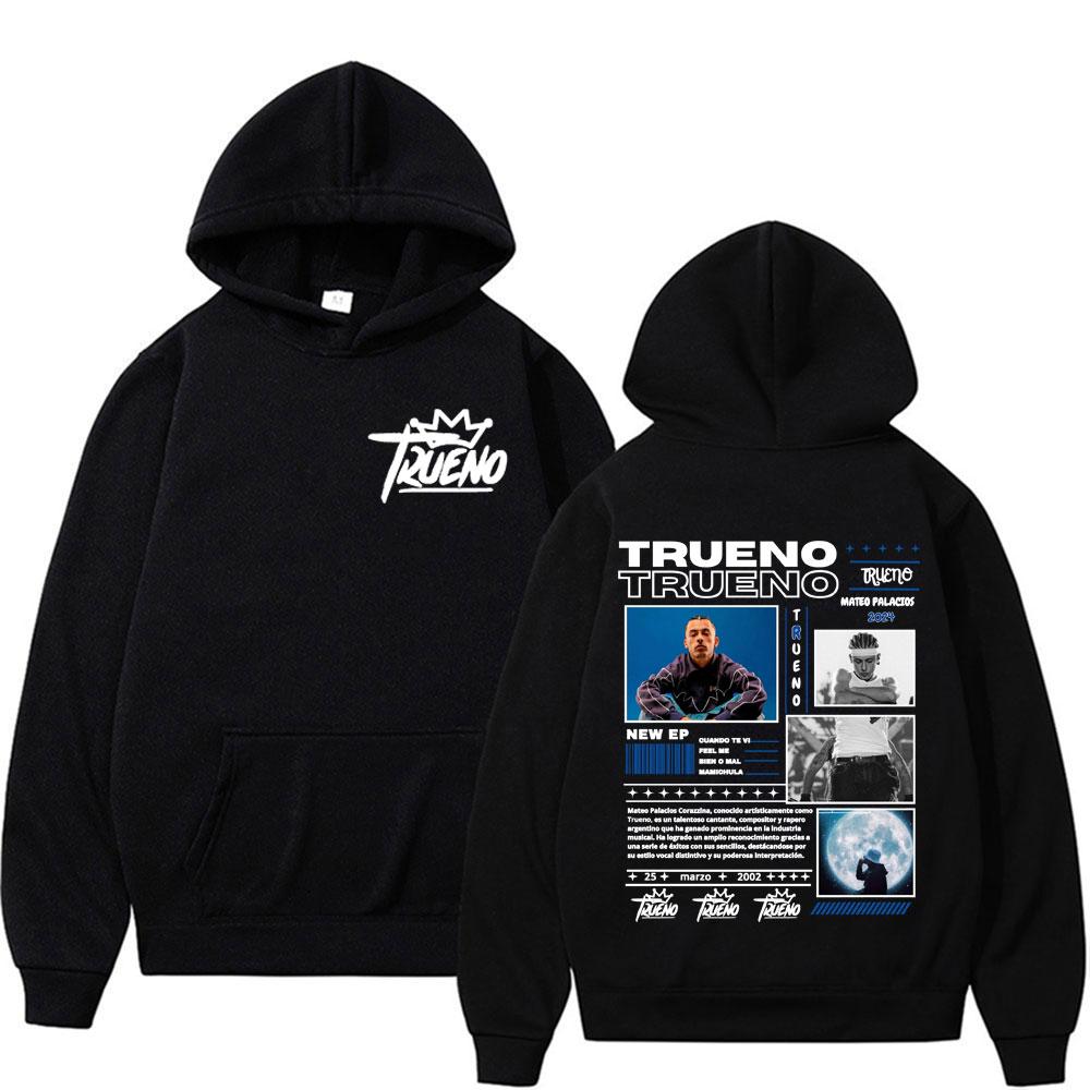 Rapper Trueno Album Cover Hoodie Male Harajuku Hip Hop Punk Rock Hoodies Men Women High Quality Fashion Casual Fleece Sweatshirt