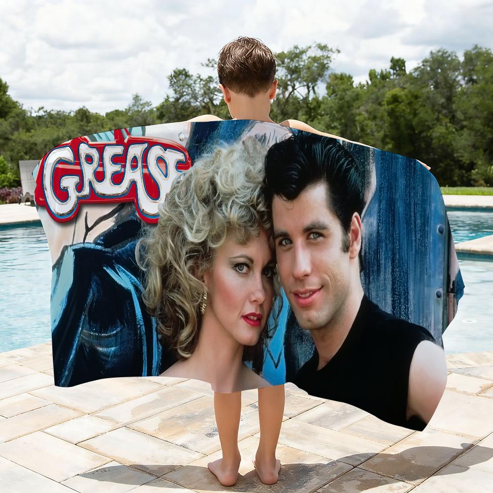 Classic G-Grease Movie Towel Quick Drying Beach Towels Are Suitable For Swimming Pools Camping Yoga And The Gym