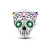 Charms Copper Halloween Rainbow Daisy Skull Beads Fit Charms Plata Original Bracelet Beads Women Jewellery Making Diy