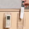 658E52 Einfacher und großzügiger Acryl-TV-Fernbedienungshalter 1/4 Gehäuse Wandmontage Aufbewahrungsbox für Mobiltelefon und Fernbedienung