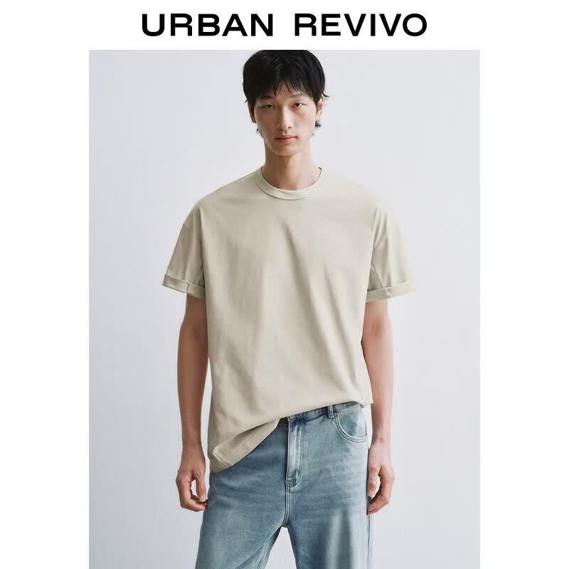 UR2026 Men s Versatile Dropped Shoulder Crew Neck T-Shirt M