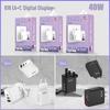PD+USB Digital Display Charger 20W | QC 3.0 Fast Charging | EU/US/UK Plug