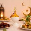 Stylish Middle East Ramadans Covered Storage Jar with Lid for Candy Dry Fruit Jewelry Trinkets Box Muslims Festivals Decors