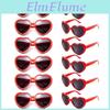 Pack Heart Colors Neon 12 Shape Party Favors Sunglasses Unisex Halloween And Christmas Props