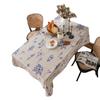 Table Cloth Honeybee Flower Print Sketch Dining Table Cloth Cotton Linen Rectangle Cover Table Tablecloth