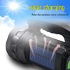 Rechargeable Solar LED Flashlight: High Power, Long Range, Waterproof, with Side Light & Remote Control.