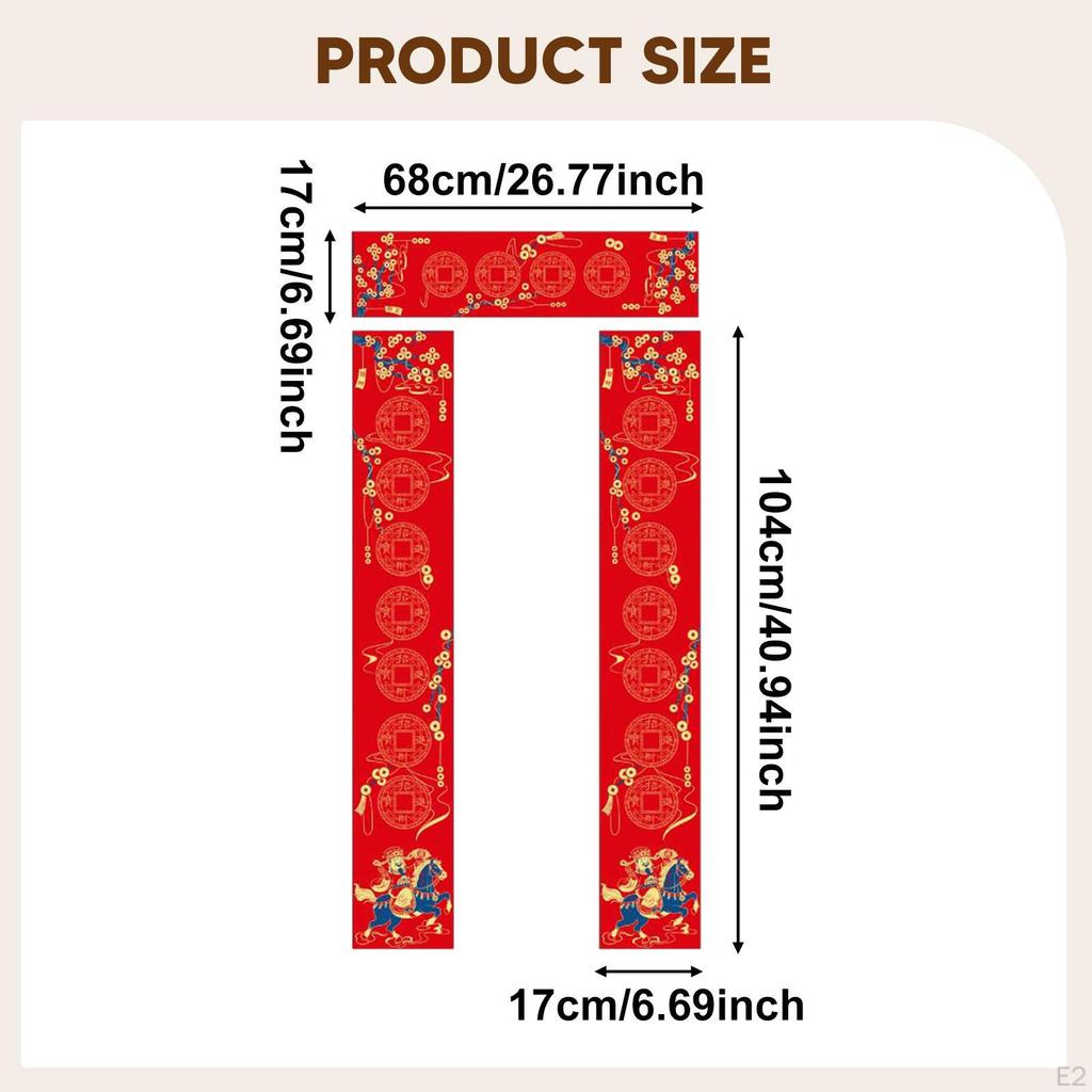 5 Sets Blank Couplet Paper Decor Chunlian Red Xuan for Store Restaurant Shop Office Home
