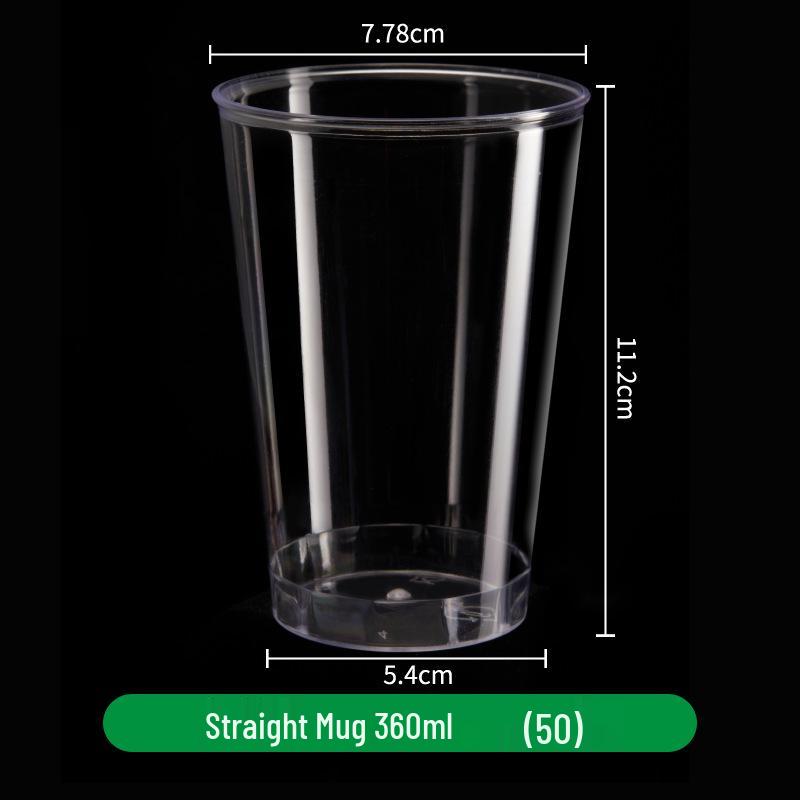 240ml Transparent Hard Plastic Aviation Cup with Customizable Logo
