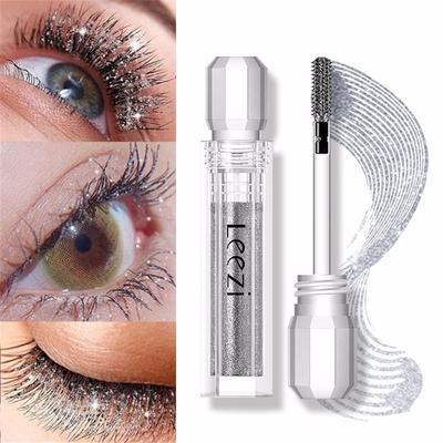 Diamond Glitter Mascara Quick Dry Water Drop Makeup Long Lasting Waterproof Eyelash Mascara