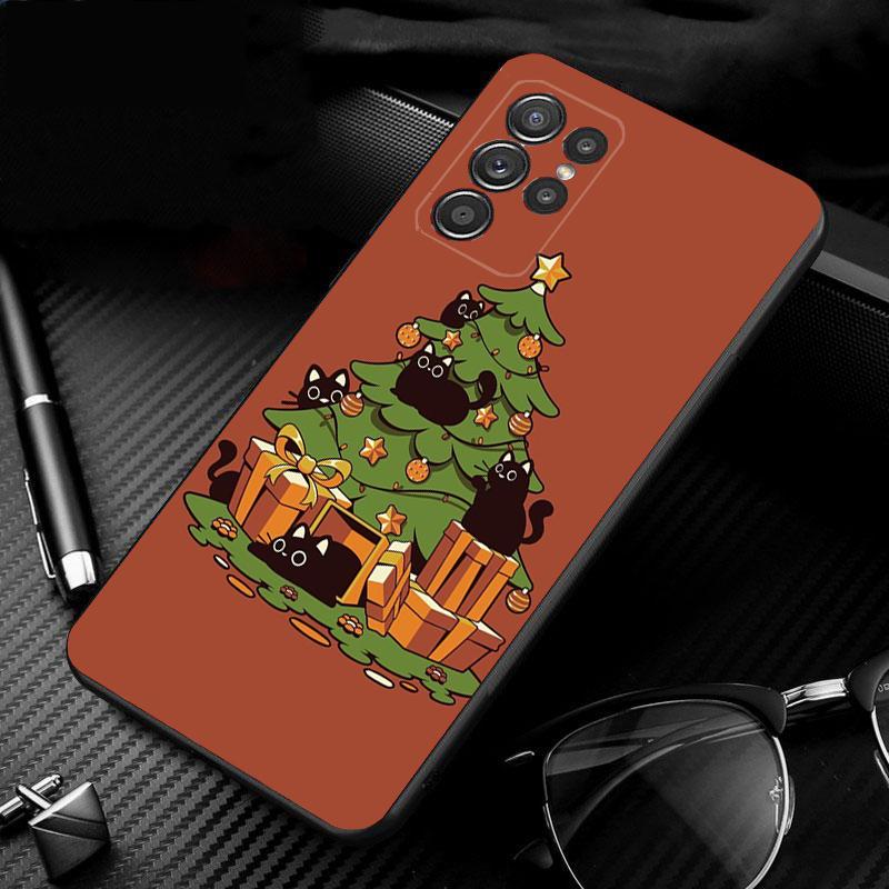 

Christmas Aesthetic Cartoon Cute Phone Case For Samsung Galaxy S26 S25 S24 S23 S22 Ultra S23 S22 S25 Plus S24 FE S26Edge S26 Ultra