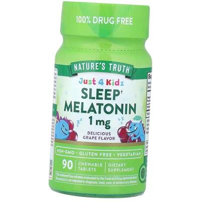Melatoninas vaikams, Just 4 Kidz Sleep Melatonin 1, Nature's Truth 90 tabl. Vynuogė (72509015)