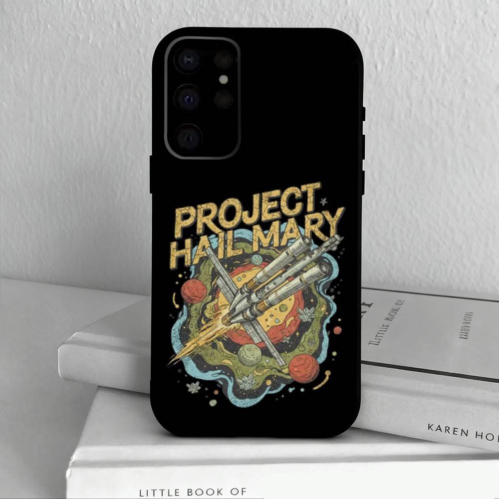 

Модный Проект Фильма Хейл Мэри Подушка Чехол для Телефона Для Samsung S25,S24,S21,S22,S23,S30,Ultra,S20,Plus,Другие Мягкий Черный Чехол Samsung S26ULTRA