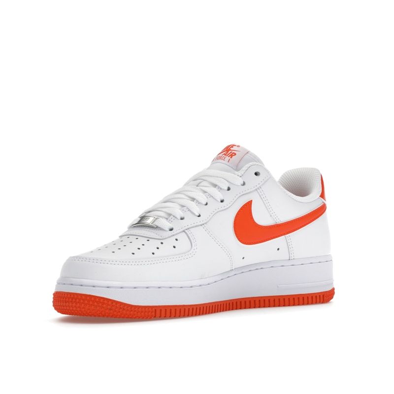 Nike Air Force 1 07 Safety Orange Unisex Sneakers White FJ4146-109
