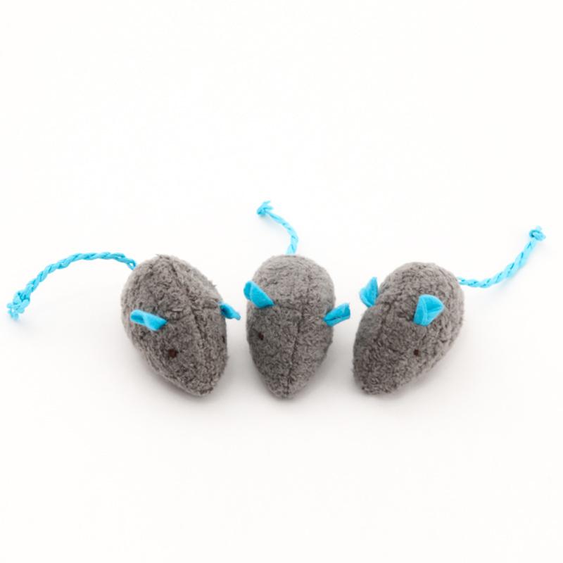 New! Colorful Plush Mouse Scratch-resistant Catnip Play Chase Exercise Toys Pet Supplies For Indoor Cat