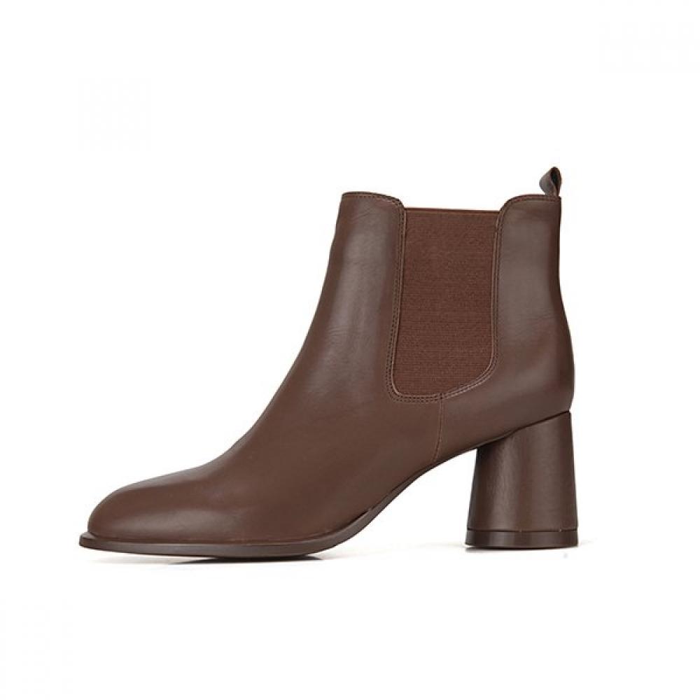 BARBARA Leather Basic 7cm Chelsea Ankle Boots Bbg866br