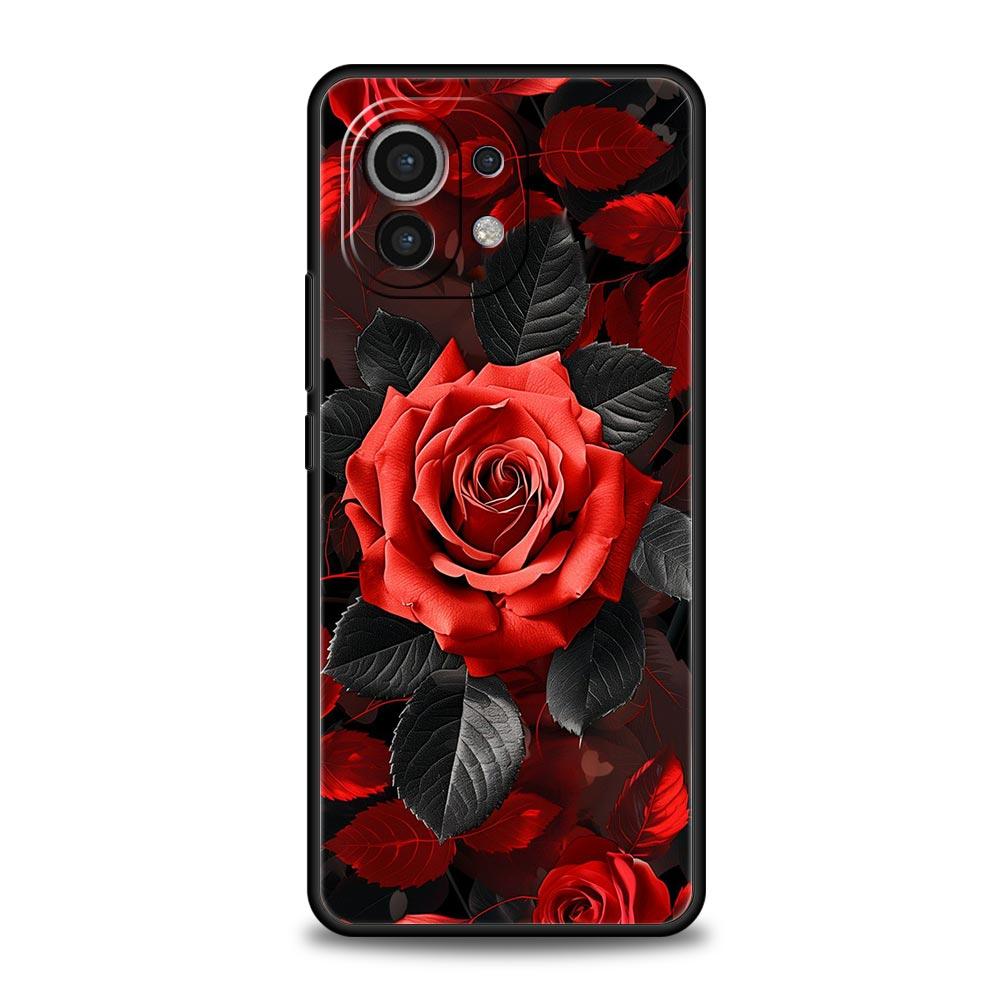 Beautiful Red Rose Flowers Phone Case For Xiaomi 14 13T 12T Pro 12 13 11 Ultra Mi Note 10 Lite 10T 5G 11X Pro 11T 11i 9T Cover