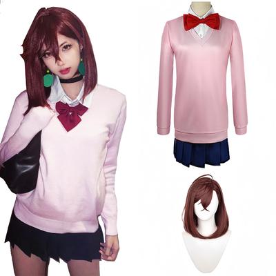 Dandadan Cosplay Ayase Momo Cosplay Kostým Shiratori Aira Takakura Ken Ayase Momo Momo Shiratori Aira Takakura Ken Kostým Akce Halloween Škola