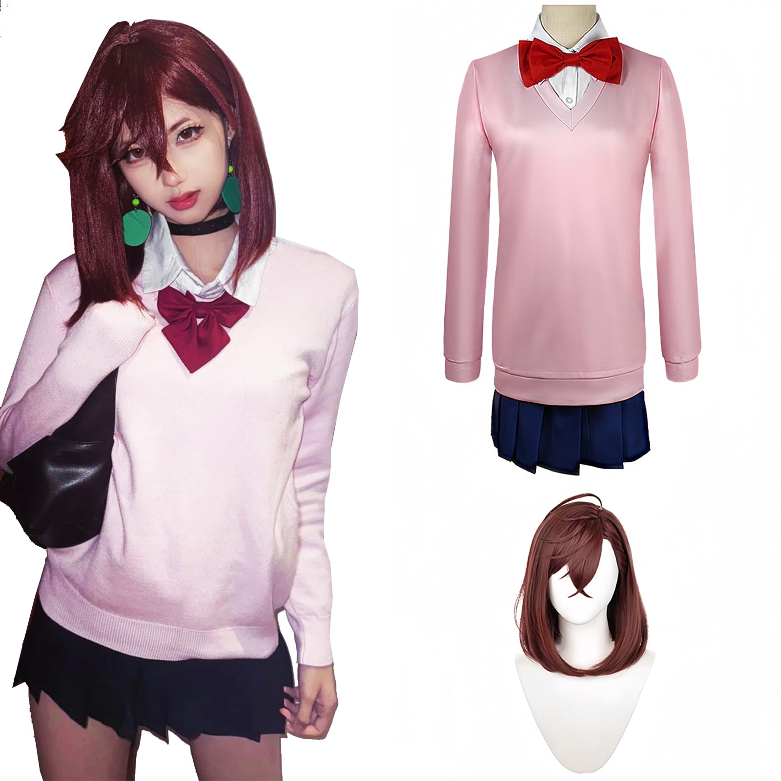 

Dandadan Cosplay Momo Ayase Cosplay Shiratori Takakura Ayase Shiratori Takakura Halloween School Festival Size [NOKIJP] Costume, Aira, Ken, Momo,