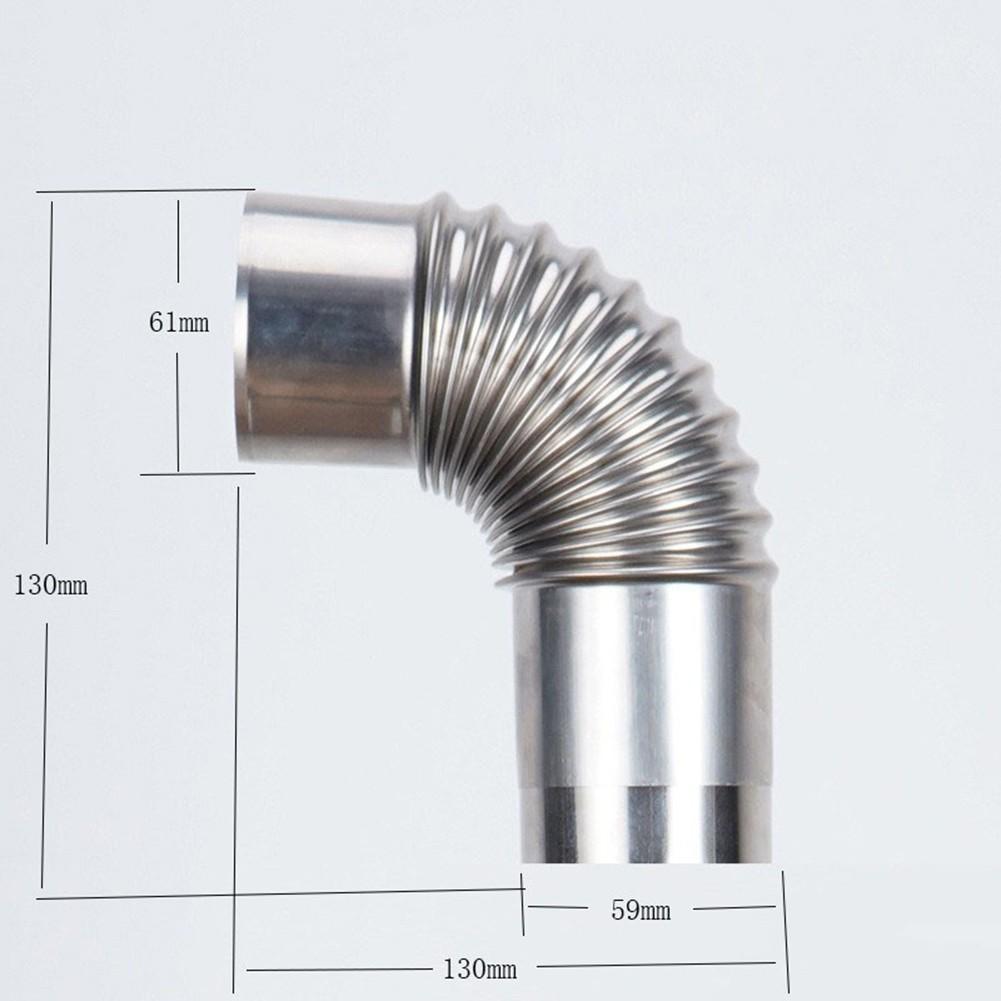 Outdoor Camping Stove Chimney Stainless Steel Flue Winter Heating Furnace