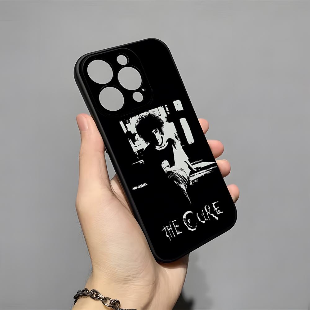 Vintage Rock Band The Cure Phone Case For IPhone 17 Pro Max 16 15 14 Pro Max 13 11 X Xs Xr 8 7Plus Silicone Cover