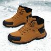 TUINANLE Winter Men Boots Fur Warm Snow Boots Men Hiking Shoes Work Ankle Booties Outdoor Men's Sneakers Footwear