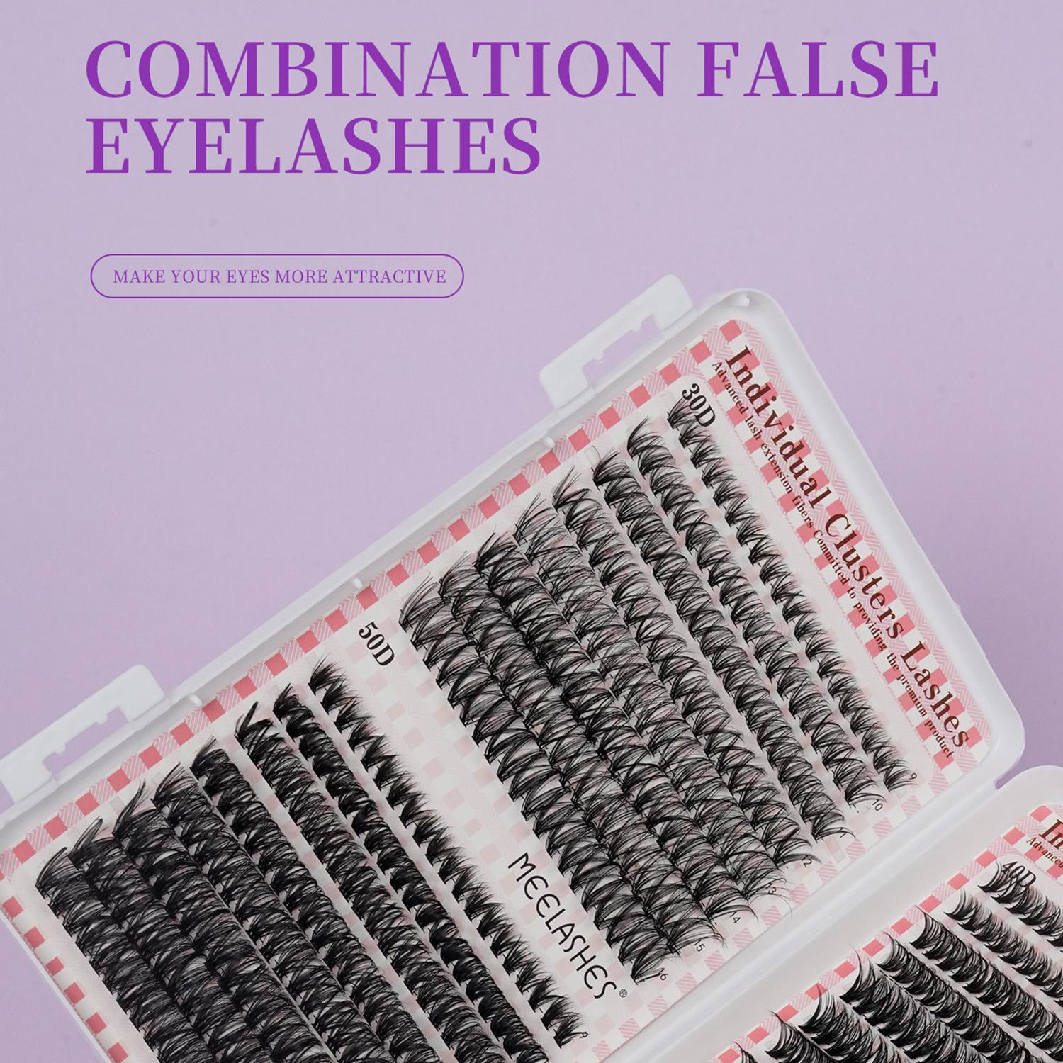 Cross-border Hot Melt Three-Dimensional Soft False Eyelashes Book - Large Capacity 30D/40D/50D Collection 30D+40D+50D 8-16MM White Box чёрный