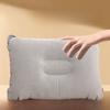 Portable Inflatable Travel Pillow - Compact Square Design for Outdoor and Waist Support