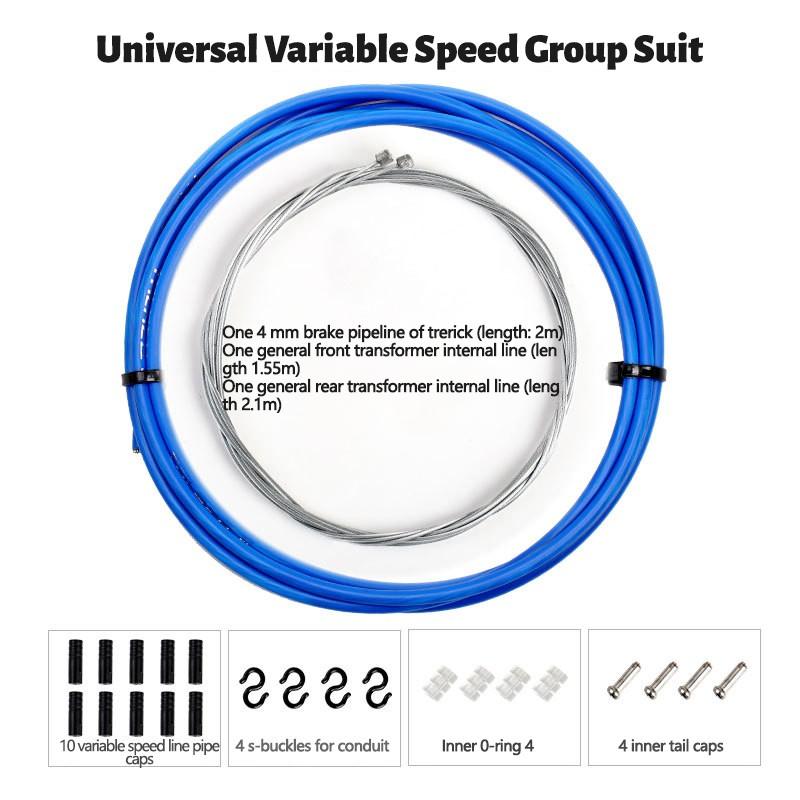 Buy 4 Colors Professional Bicycle Front/ Rear Brake Gear Cable Set