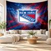New York Rangers Wall Tapestry, Soft Fabric Wall Hanging, Decorative Backdrop For Bedroom Home Wall Art