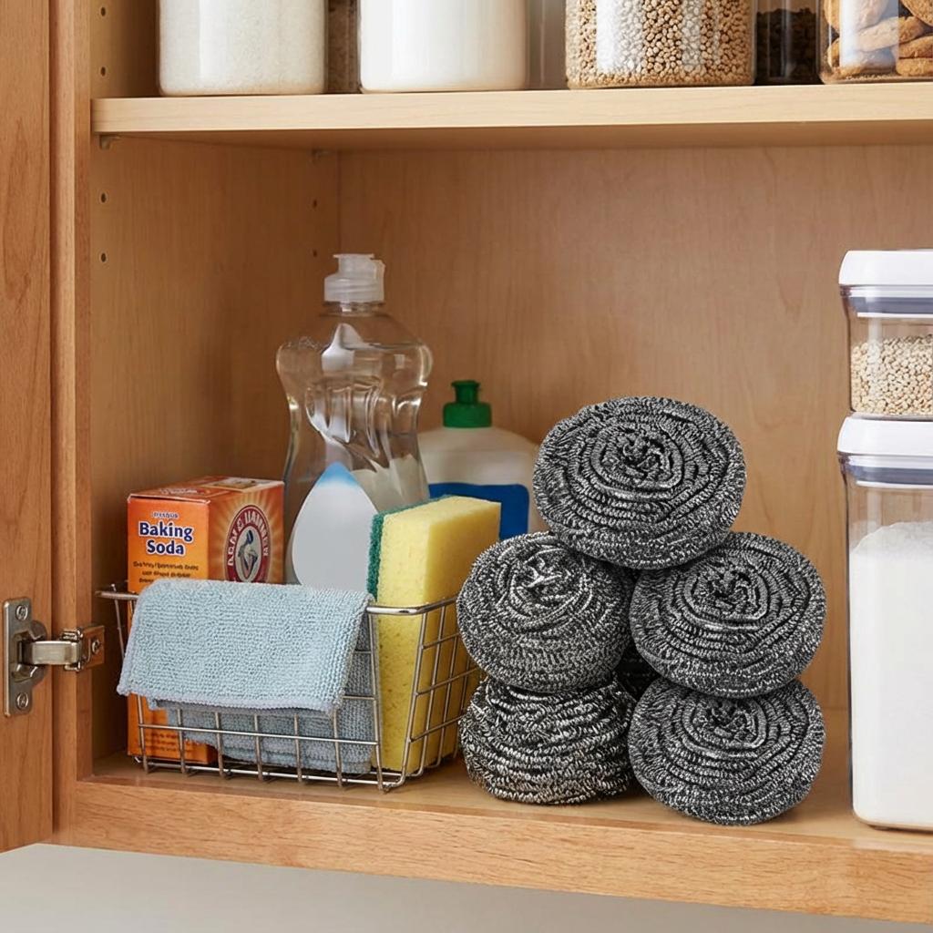 

20pcs Stainless Steel Scouring Pad, Heavy Duty for Tough Grime. 31x31cm, Not for Non-Stick, Durable United States