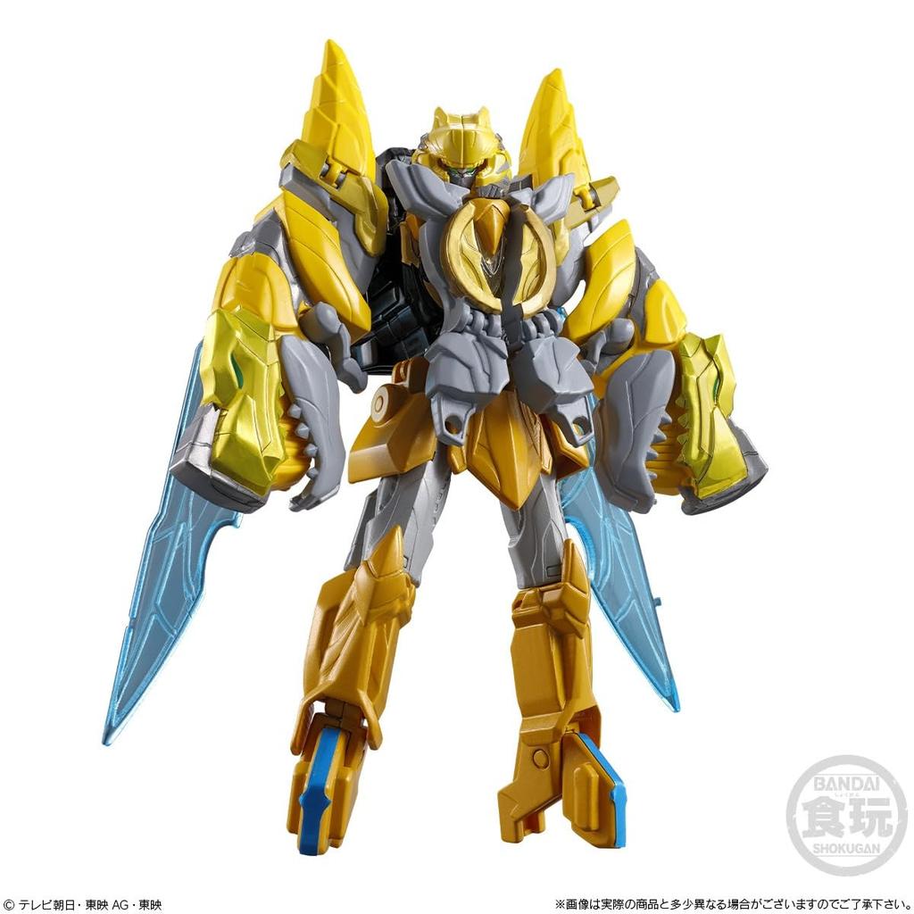 BANDAI Minipla Number One Combined Series 01 Tega Sword & Leon Buster 50 & Tyranno Hammer 50 Set (Candy Toy)