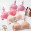 Women's Thin and Oversized Bra Without Steel Rims, Red Bra, Adjustable Side Cinching Accessory Push Up Bra