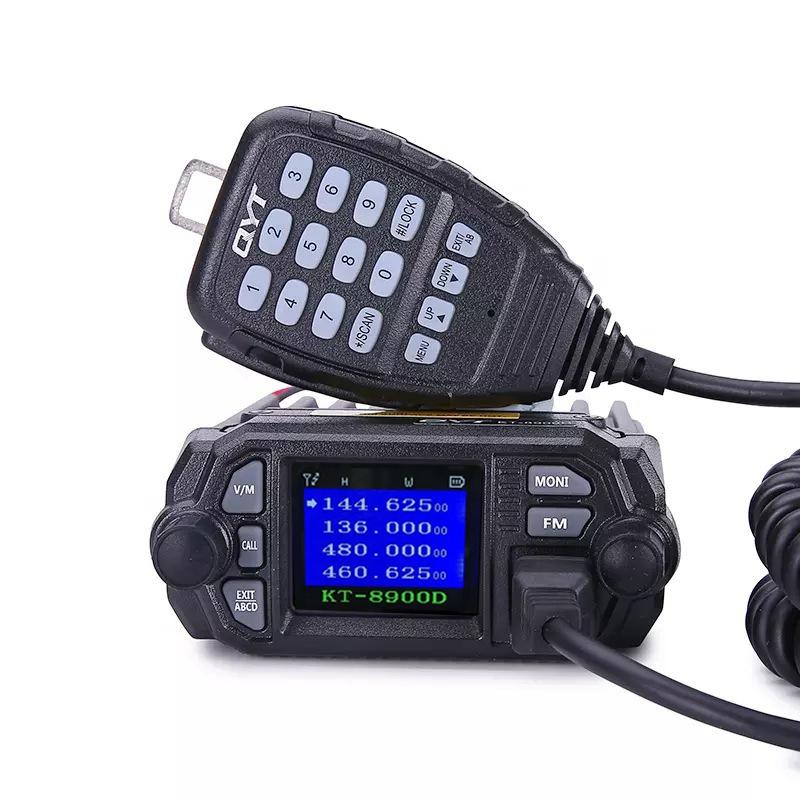 QYT KT-8900D 25-Watt Walkie Talkie Dual Band VHF/UHF 136-174/400-480MHz Quad Watch Car MINI Mobile Radio