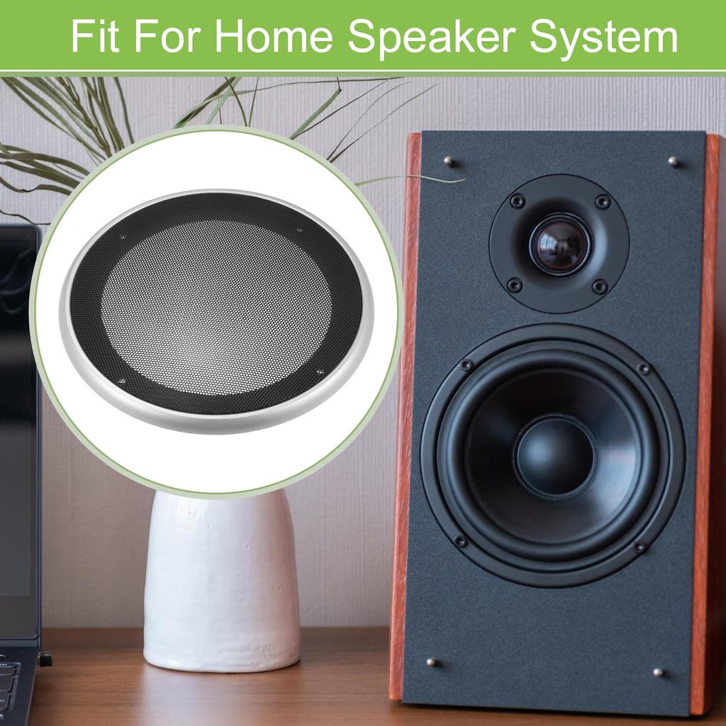 ACROPIX Universal 6.5" Car Speaker Grill Cover Mesh Round 6.5" Audio Speaker Subwoofer Guard
