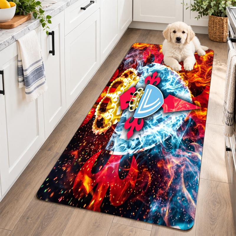 Flannel Kitchen Mat Celta Vigo FC Soft Area Rug Non Slip Floor Carpet Home Decoration
